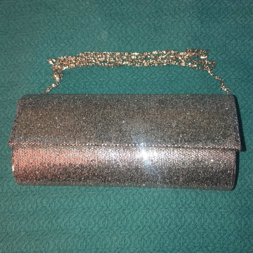 Sparkly Clutch with Chain